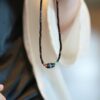 Minimalist style ancient bead clavicle necklace - 图片 4