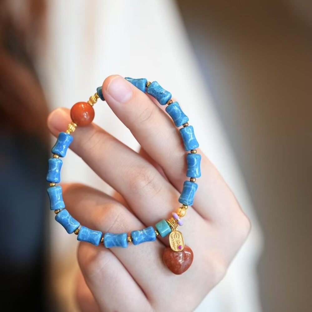 Coral Jade New Chinese Style Bracelet - 图片 3