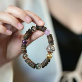 Natural Agarwood Tablet Bracelet