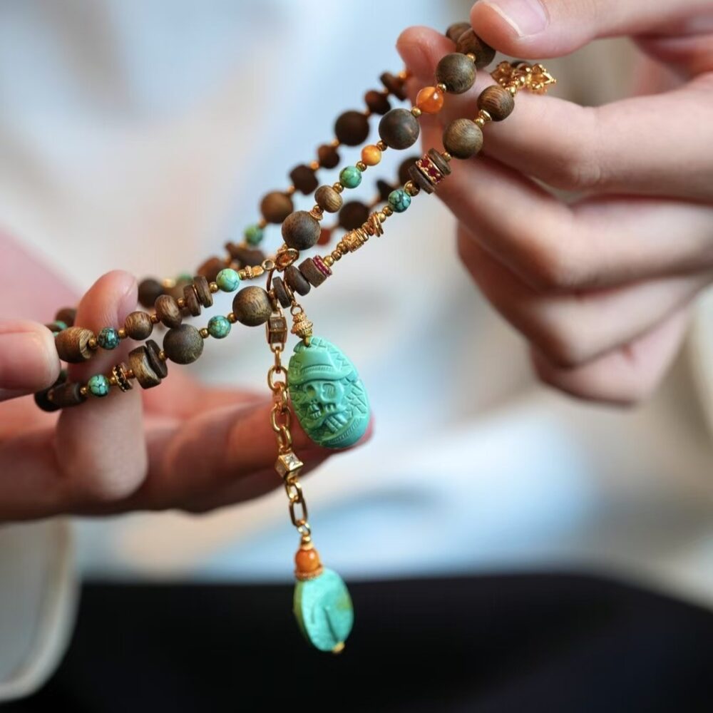 Natural Agarwood Necklace - 图片 4