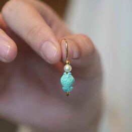 Turquoise 'Koi' Earrings