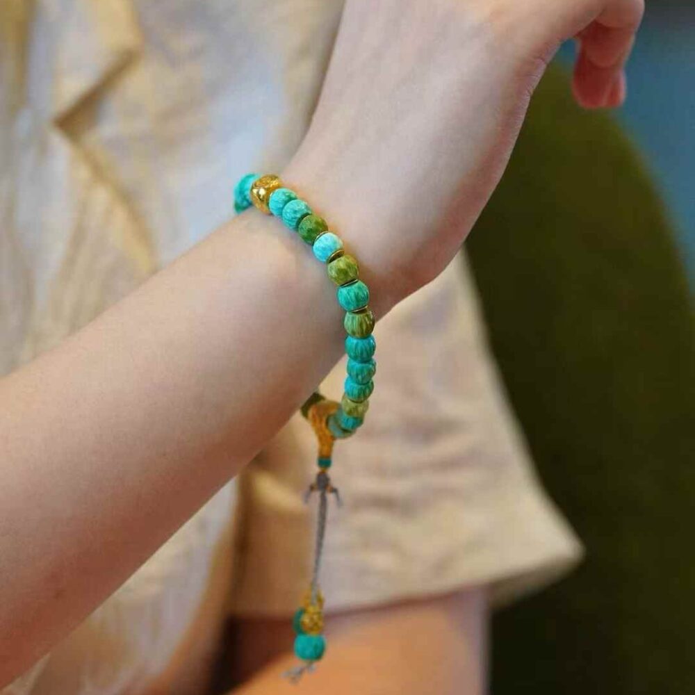 Turquoise cypress seed bracelet - 图片 3