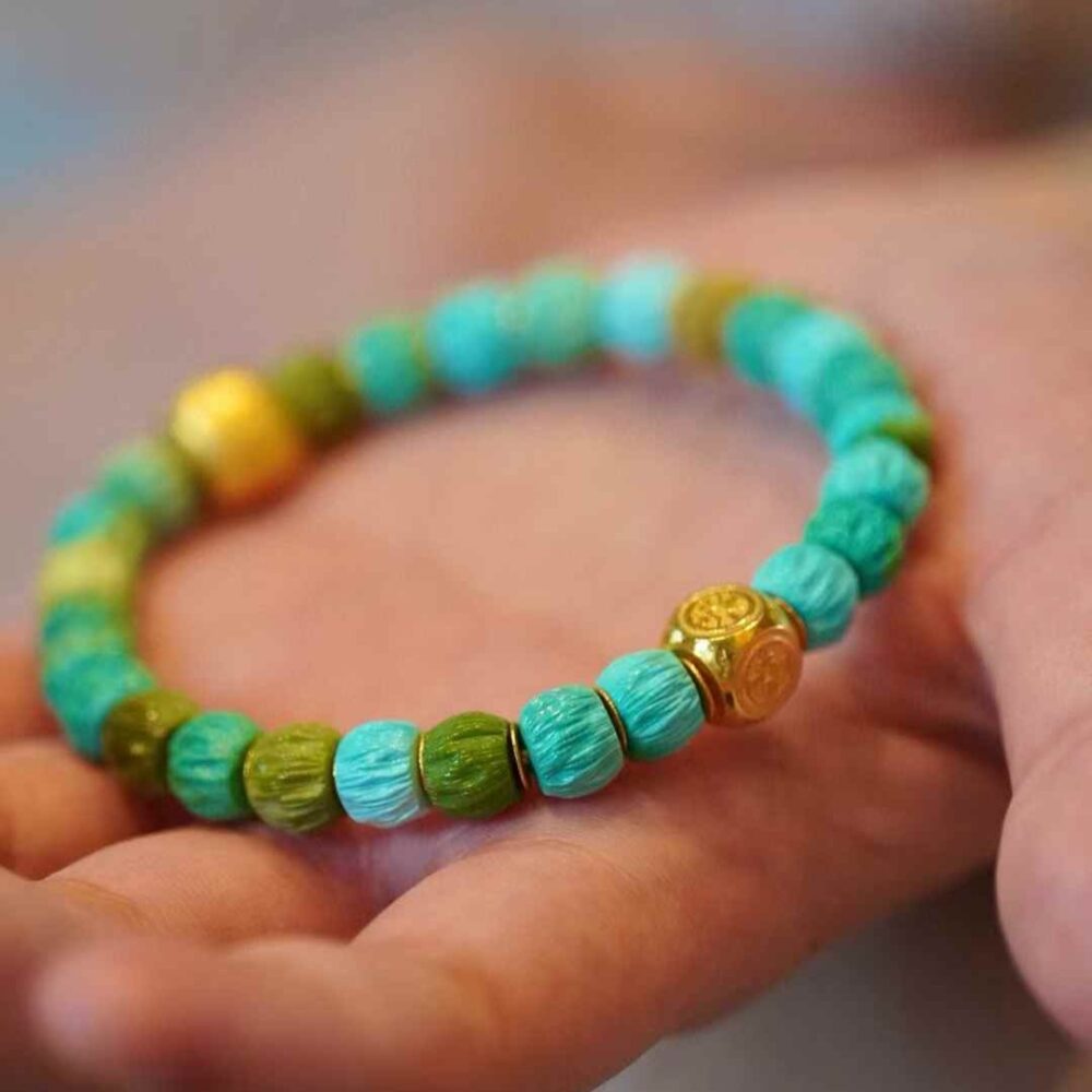 Turquoise cypress seed bracelet - 图片 4