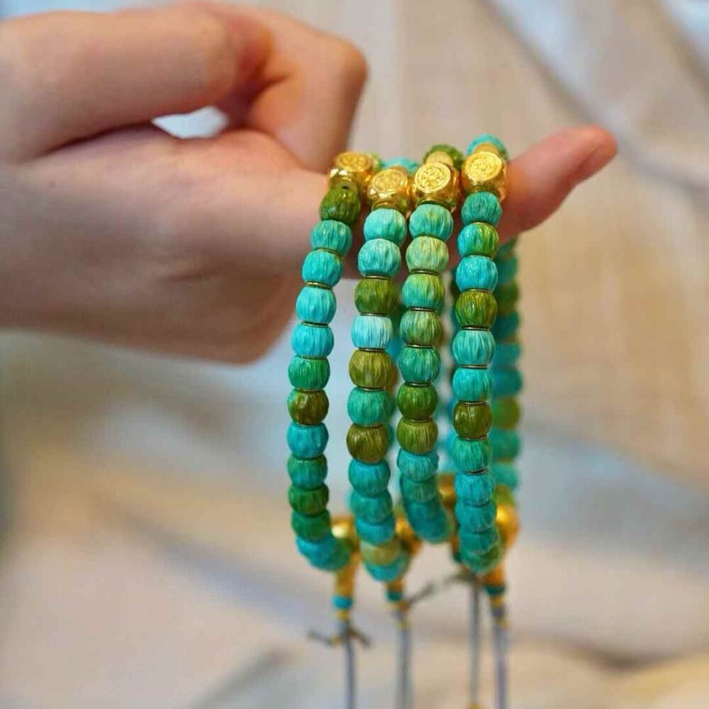 Turquoise cypress seed bracelet - 图片 5