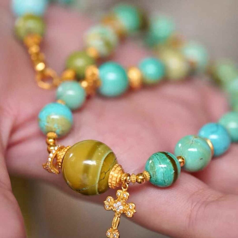 Turquoise Water Ripple Necklace - 图片 5