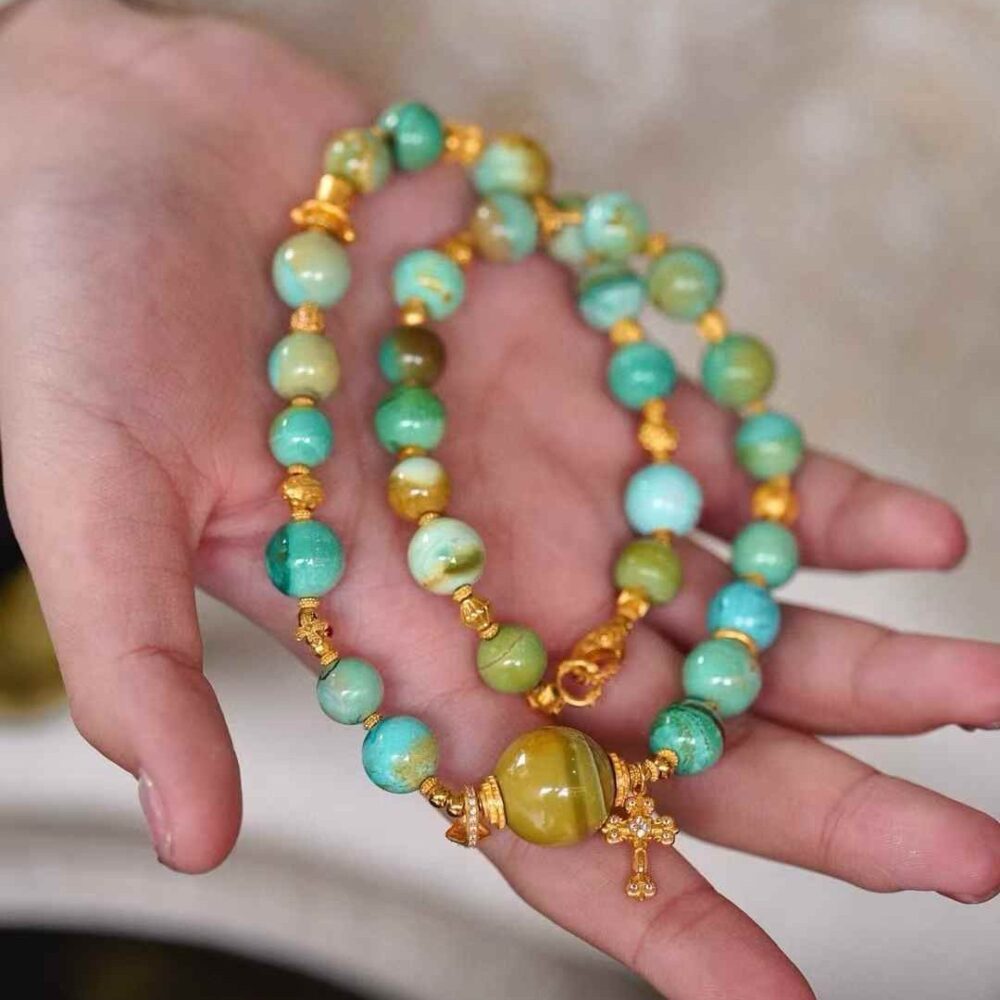 Turquoise Water Ripple Necklace - 图片 3