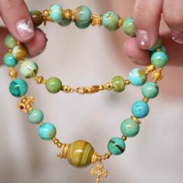 Turquoise Water Ripple Necklace