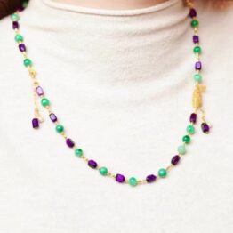 Apple Green Crystal Necklace/Bracelet