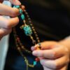 High Porcelain Blue Turquoise Women's Necklace - 图片 4