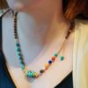 High Porcelain Blue Turquoise Women's Necklace