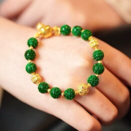 Burmese spicy green bracelet