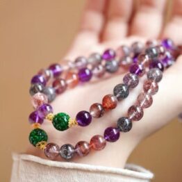 8mm crystal super seven beads necklace