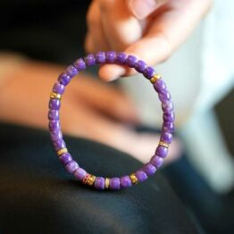 Purple Dragon Crystal Bracelet