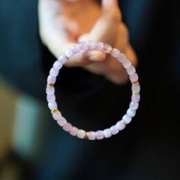 Cat's Eye Purple Crystal Bracelet