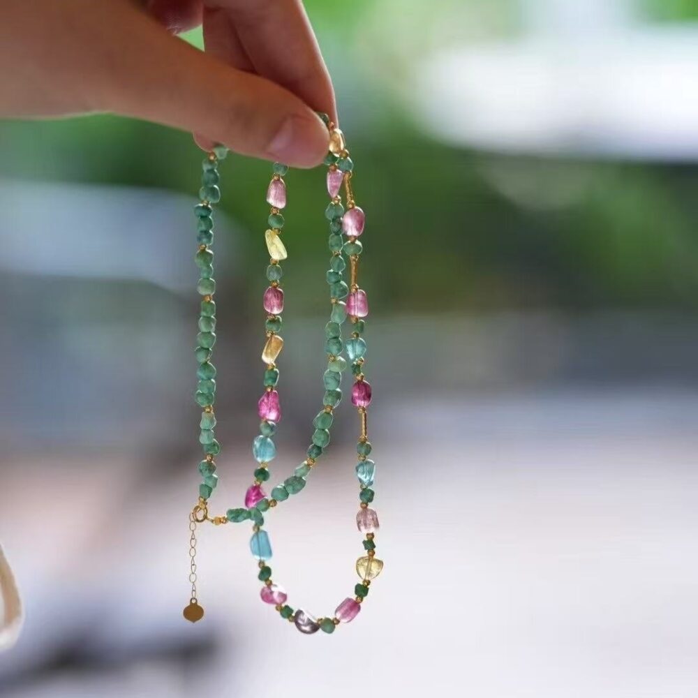 Rainbow Tourmaline Necklace - 图片 4