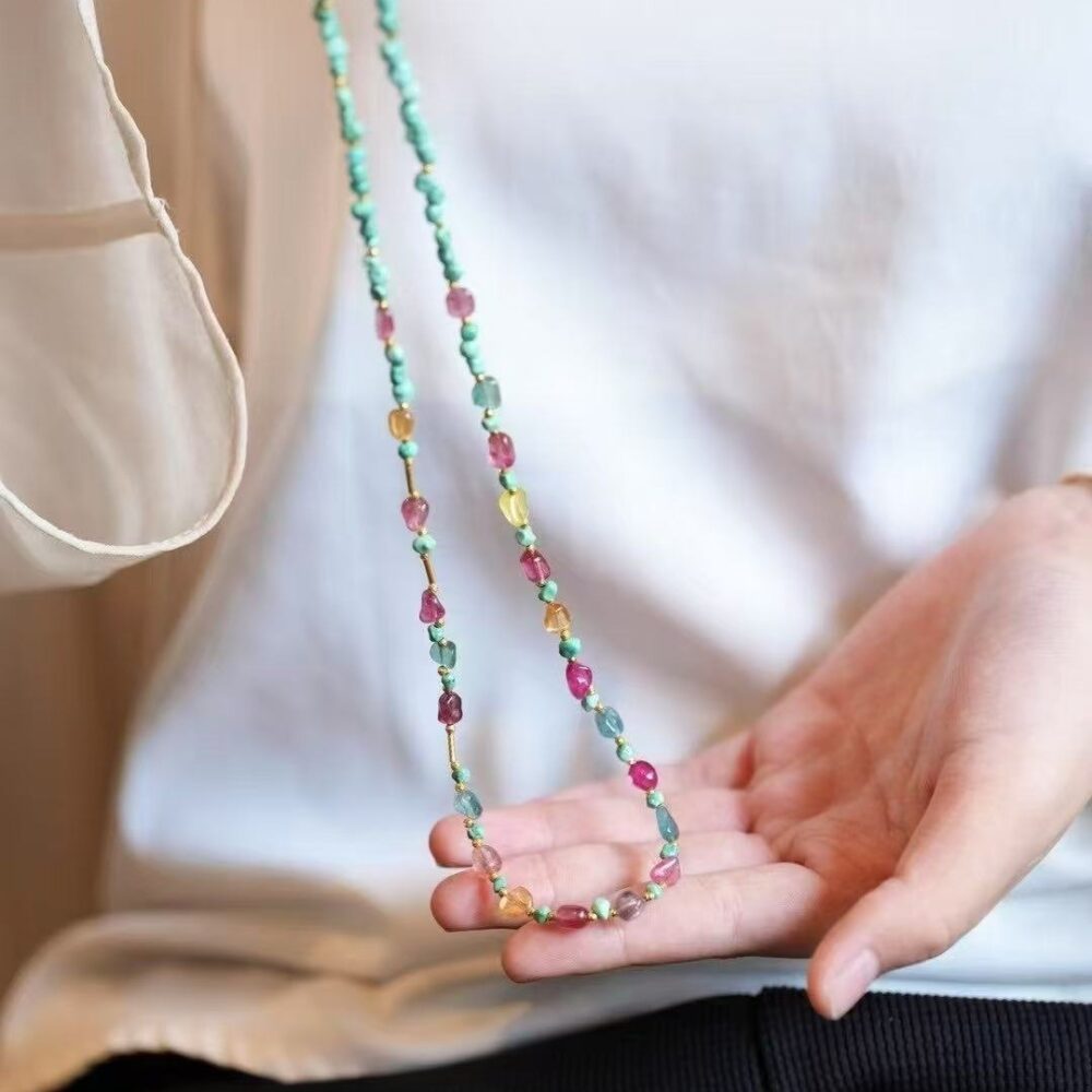 Rainbow Tourmaline Necklace - 图片 3