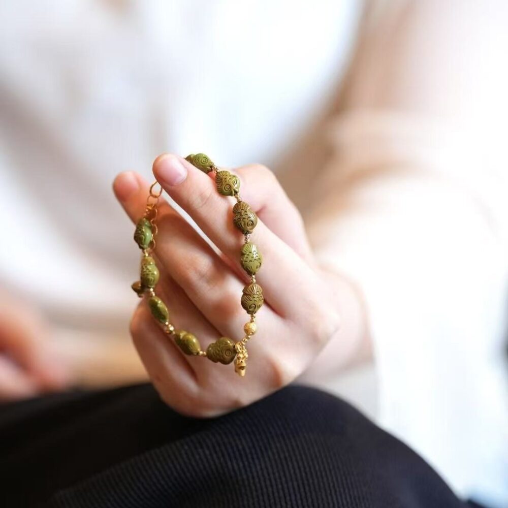 Original high-porcelain turquoise koi bracelet - 图片 4
