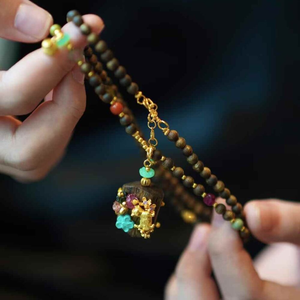 Agarwood Necklace Design - 图片 3