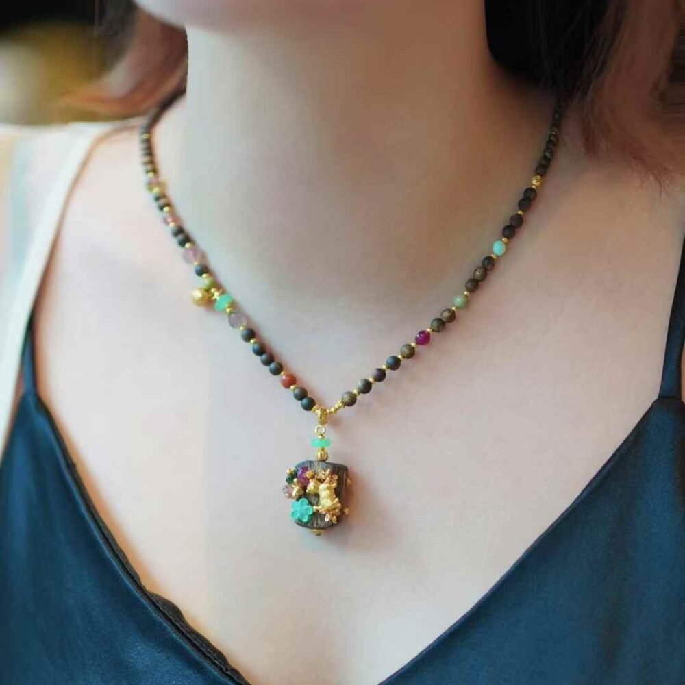 Agarwood Necklace Design - 图片 2